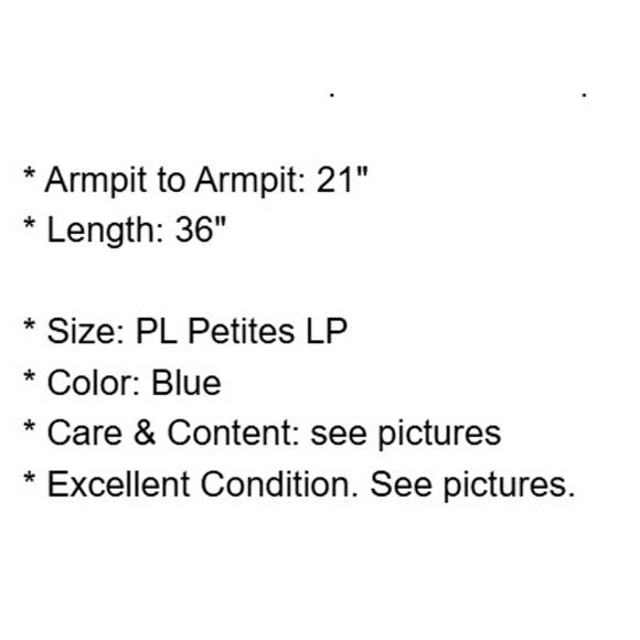 J Jill Dress Petites LP PL Blue Stretch Knit T-shirt Pockets Scoop Neck Casual - Picture 4 of 12